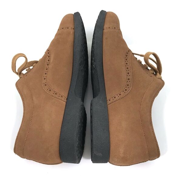 Vintage Enzo of Roma Suede‎ Leather Oxfords Lace Up Laser Cut Mens EU 43 US 9.5 main image 6